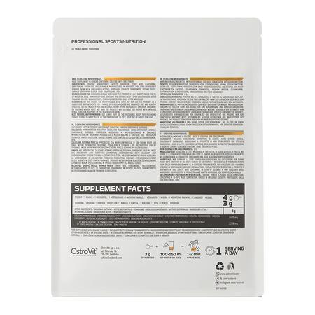 Креатин моногидрат OstroVit Creatine Monohydrate апельсин, 300 г