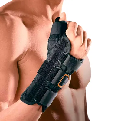 Ортез на променево-зап'ястковий суглоб Orthoservice PolFIT 17 MP1117 з фіксацією великого пальця, короткий, лівий, розмір L