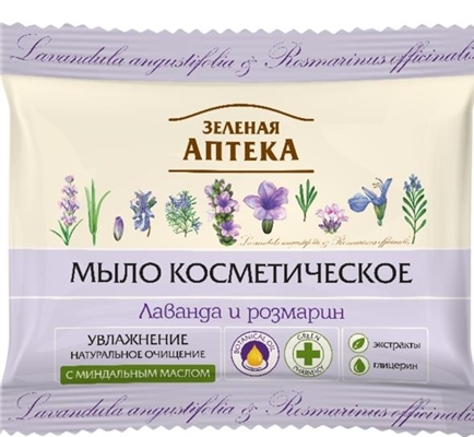 Мило косметичне Зелена Аптека Лаванда і розмарин, 75 г