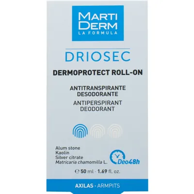 Дезодорант-антиперспірант кульковий Martiderm Driosec Dermoprotect 48h, 2 х 50 мл