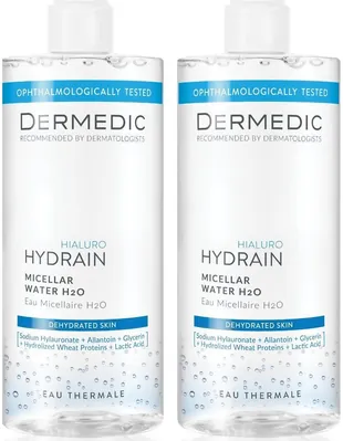 Міцелярна вода Dermedic Hydrain3 Hialuro, 2 х 500 мл