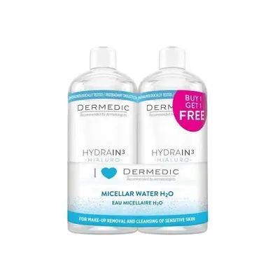 Міцелярна вода Dermedic Hydrain3 Hialuro, 2 х 500 мл