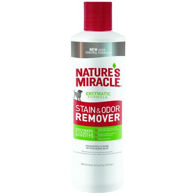 Средство для собак 8in1 NM Dog Stain&Odor Remover Pour для устранения пятен и запахов, 473 мл