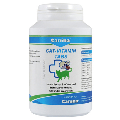 Витаминный комплекс для кошек Canina Cat-Vitamin Tabs, 125 г 250 таблеток