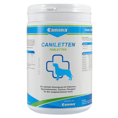 Витамины для взрослых собак Canina Caniletten, 1000 г 500 таблеток