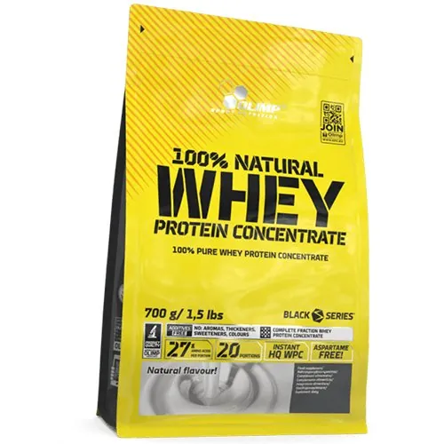 Протеїн сироватковий концентрат Olimp 100% Natural Whey Protein Concentrate, без смаку, 700 г