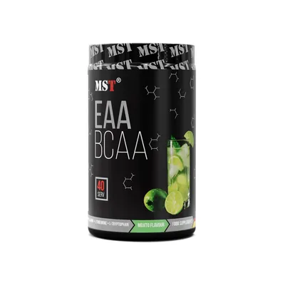 Комплекс амінокислот MST Nutrition BCAA&EAA Zero мохіто, 40 порцій, 520 г