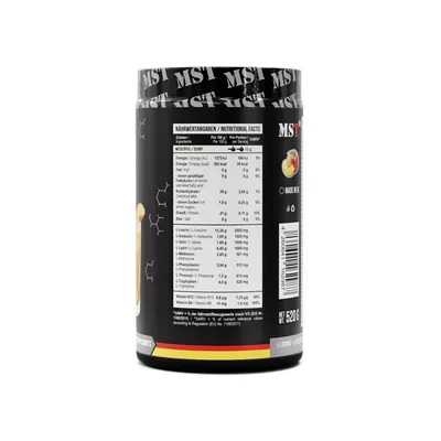 Комплекс амінокислот MST Nutrition BCAA & EAA Zero персиковий чай, 40 порцій, 520 г