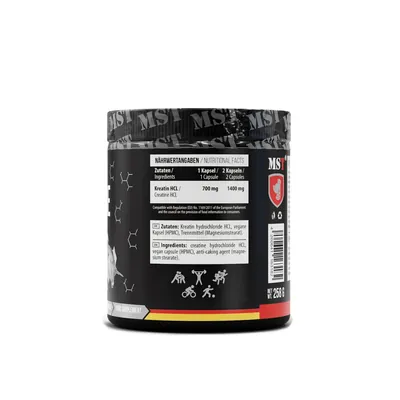 Креатин гідрохлорид MST Nutrition Creatine HCL, 300 капсул