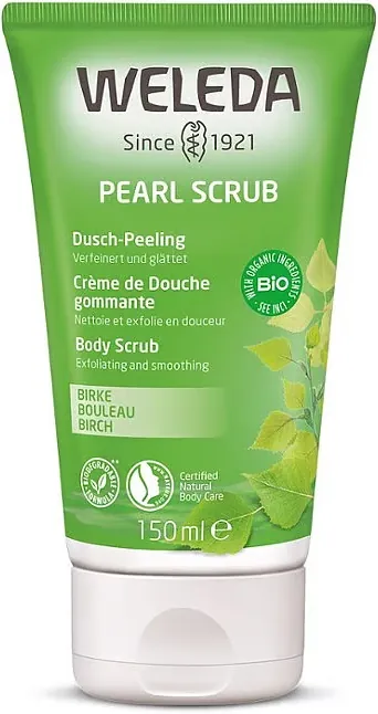 Гель-пілінг для душу Weleda Birke Pearl Scrub Березовий, 150 мл