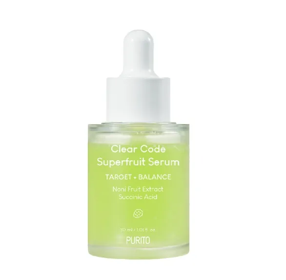 Сироватка для обличчя Purito Seoul Clear Code Superfruit Serum заспокійлива для жирної, комбінованої шкіри, 30 мл