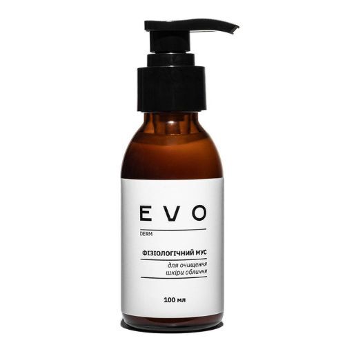 Мус EVO derm фізіологічний для очищення шкіри обличчя, 100 мл