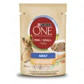 Корм вологий для собак Purina One Mini Adult з куркою, морквою і зеленою квасолею в підливі, 100 г