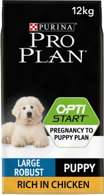 Корм сухой Purina Pro Plan Dog Large Puppy Robust с курицей и рисом, 12 кг