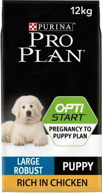 Корм сухий Purina Pro Plan Dog Large Puppy Robust з куркою і рисом, 12 кг