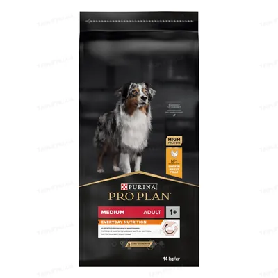 Корм сухий Purina Pro Plan Dog Medium Adult з куркою, 14 кг