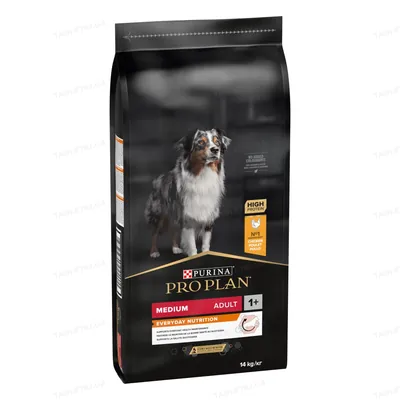 Корм сухий Purina Pro Plan Dog Medium Adult з куркою, 14 кг
