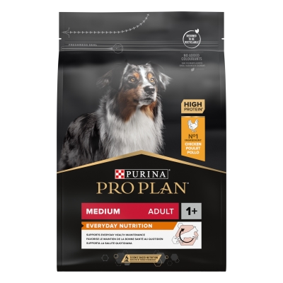 Корм сухой Purina Pro Plan Dog Medium Adult с курицей, 3 кг