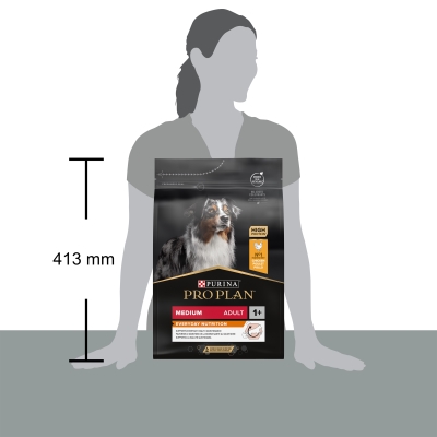 Корм сухой Purina Pro Plan Dog Medium Adult с курицей, 3 кг