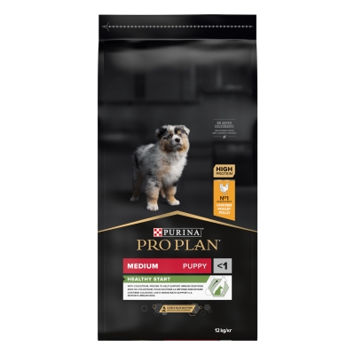Корм сухой Purina Pro Plan Dog Medium Puppy с высоким содержанием курицы, 12 кг