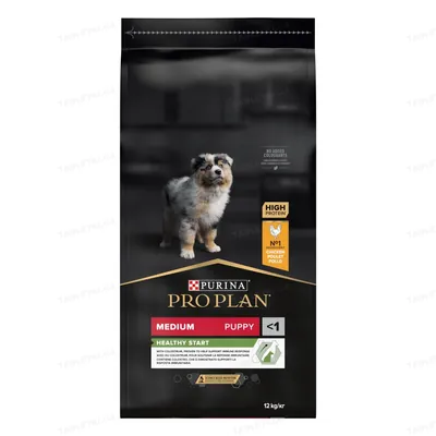 Корм сухий Purina Pro Plan Dog Medium Puppy з високим вмістом курки, 12 кг