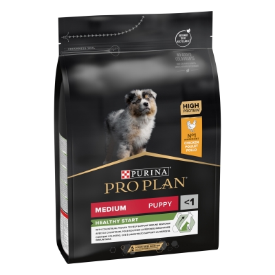 Корм сухой Purina Pro Plan Dog Medium Puppy с высоким содержанием курицы, 3 кг