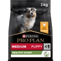 Корм сухой Purina Pro Plan Dog Medium Puppy с высоким содержанием курицы, 3 кг