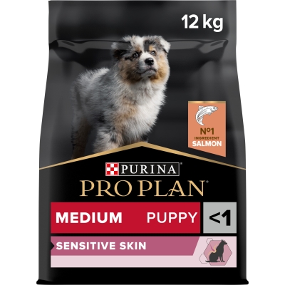 Корм сухой Purina Pro Plan Dog Medium Puppy с лососем и рисом, 12 кг