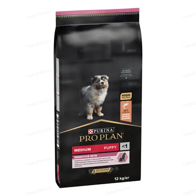 Корм сухий Purina Pro Plan Dog Medium Puppy з лососем і рисом, 12 кг