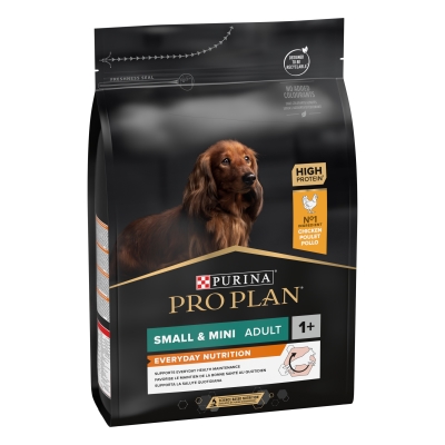 Корм сухой Purina Pro Plan Dog Small & Mini Adult с курицей и рисом, 3 кг