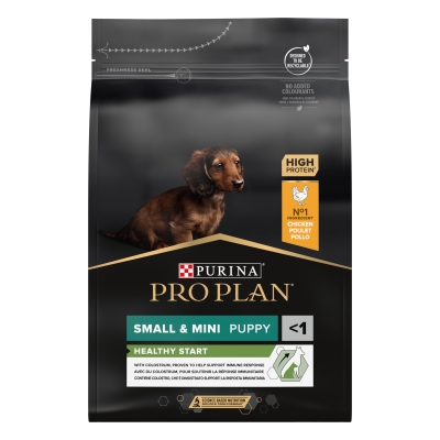 Корм сухой Purina Pro Plan Dog Small & Mini Puppy с курицей и рисом, 3 кг