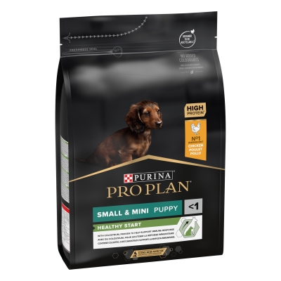 Корм сухой Purina Pro Plan Dog Small & Mini Puppy с курицей и рисом, 3 кг