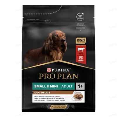 Корм сухий Purina Pro Plan Duo Delice для дорослих собак дрібних і карликових порід з яловичиною, 2,5 кг