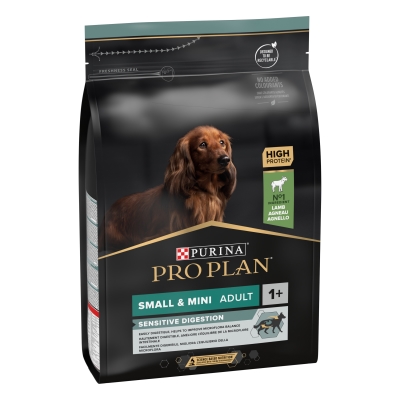 Корм сухой Purina Pro Plan Small & Mini Sensitive Digestion для собак мелких и карликовых пород с чувствительной системой пищеварения cо вкусом ягненк