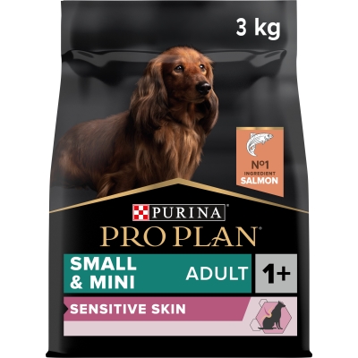 Корм сухой Purina Pro Plan Small & Mini Sensitive Skin с лососем, 3 кг