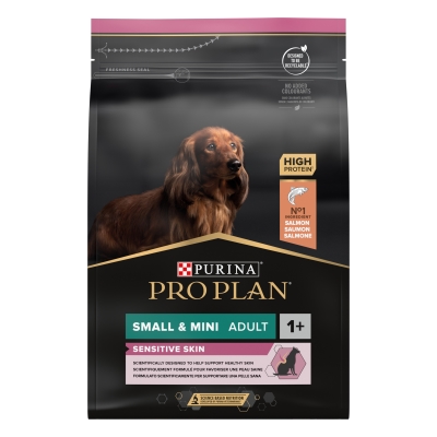 Корм сухий Purina Pro Plan Small & Mini Sensitive Skin з лососем, 3 кг