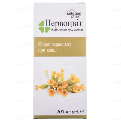 Первоцвіт сироп Solution pharm по 200 мл у флак.