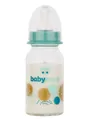 Пляшка Baby-Nova 44606-2 скляна з декором для хлопчика, 120 мл