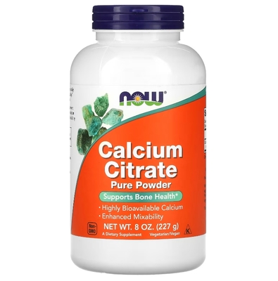Кальцію цитрат NOW Calcium Citrate порошок, 227 г