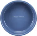 Миска для котів коротконосих порід Trixie 24770 керамічна синя/біла 0,3 л /15 см