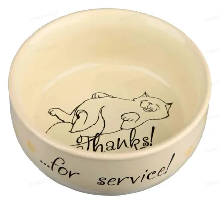 Миска для кішок Trixie 24788 Thanks for Service керамічна 0,3 л/11см