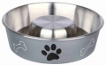 Миска для повільної їжі для собак Trixie 25249 Slow Feed з нержавіючої сталі 21 см/1,4 л