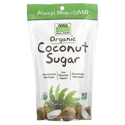 Кокосовый сахар NOW Coconut Sugar, 454 г