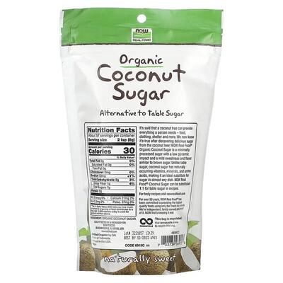 Кокосовый сахар NOW Coconut Sugar, 454 г