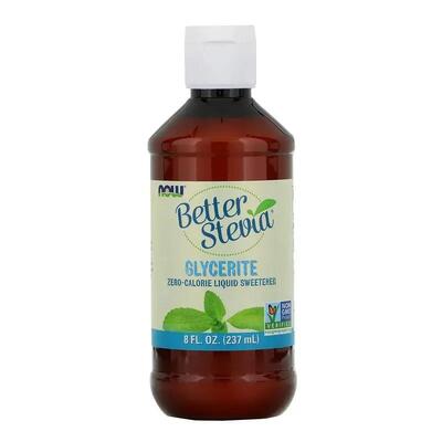 Стевия NOW Better Stevia глицериновый экстракт, без вкуса, 237 мл