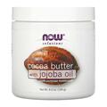 Масло какао с маслом жожоба NOW Cocoa Butter, Jojoba Oil, 192 мл