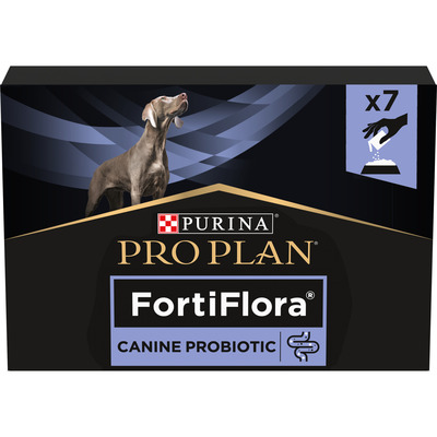 Корм дополнительный Purina Pro Plan FortiFlora пробиотик для взрослых собак и щенков порошок по 1 г, 7 пакетов