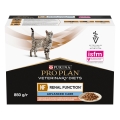 Корм влажный для взрослых кошек Purina Pro Plan Veterinary Diets NF Renal Function Advanced Care при болезнях почек, с лососем, 10 штук по 85 г