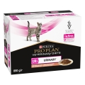 Корм вологий Purina Pro Plan Veterinary Diets UR Urinary для кішок при захворюванні сечостатевої системи, з лососем, 10 штук по 85 г