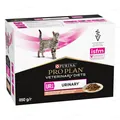 Корм вологий Purina Pro Plan Veterinary Diets UR Urinary для кішок при захворюванні сечостатевої системи, з лососем, 10 штук по 85 г